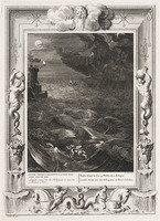 KG 12615
          <br/>
          Tempel der Muzen: Leander zwemt over de Hellespont.
          <br/>
          <em>Picart, Bernard (1673-1733)</em>